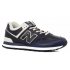 New Balance 574 Leather Blue White с мехом