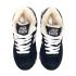 New Balance 574 navy grey winter edition с мехом