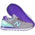 Кроссовки женские New Balance 574 серо-фиолетовые 