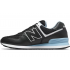 Кроссовки New Balance 574 мужские черные с голубым