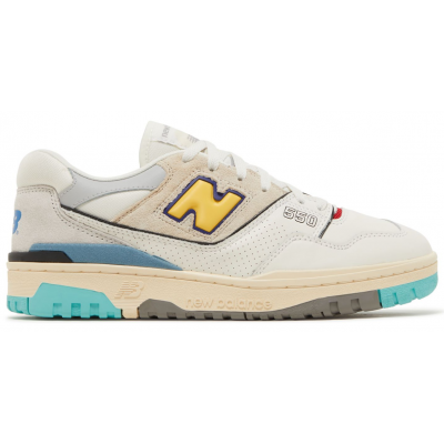 New Balance 550 Sea Salt Yellow Surf