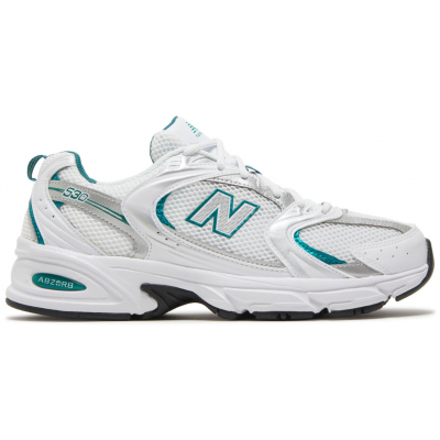 New Balance 530 White Silver Green