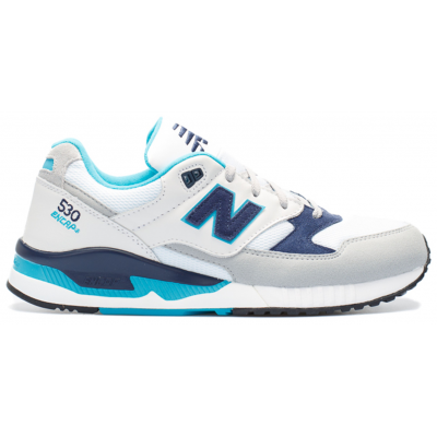 New Balance 530 White Navy Teal