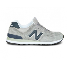 Кроссовки New Balance 574 серые с синим