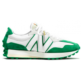 Кроссовки New Balance 327 белые с зеленым