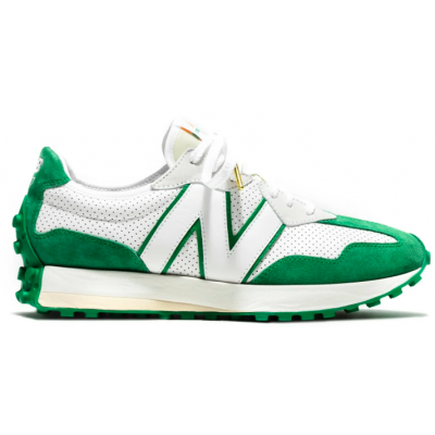 Кроссовки New Balance 327 белые с зеленым